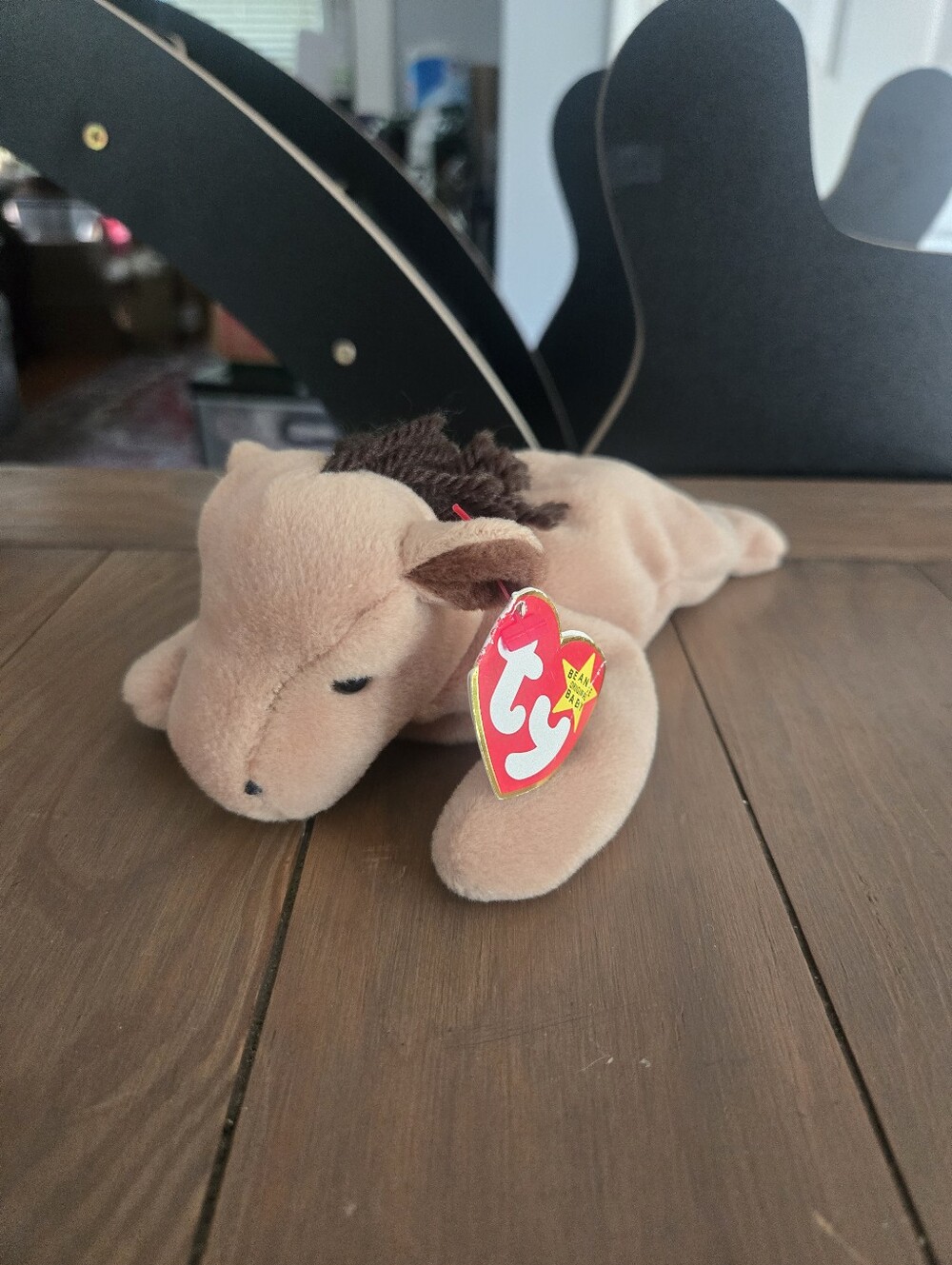 Ty Beanie Babies Light Brown Horse Derby 1995 Vintage New With Tags